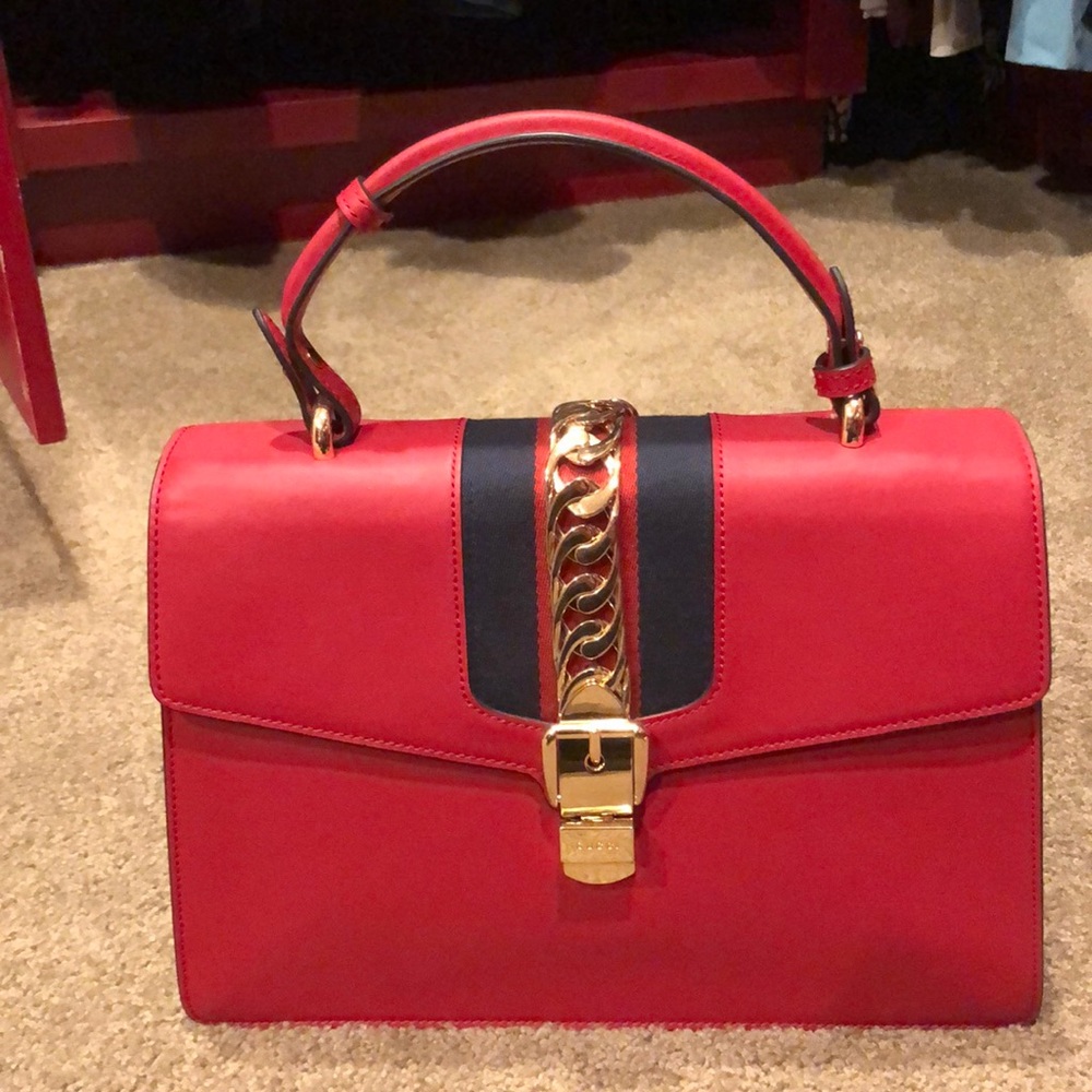 Gucci red handbag